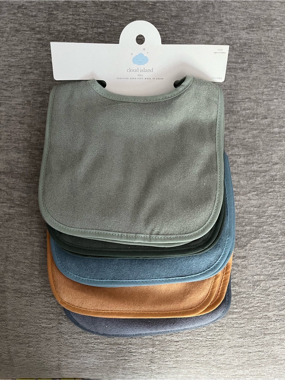 Cloud Island 10 pack Bibs Multicolor